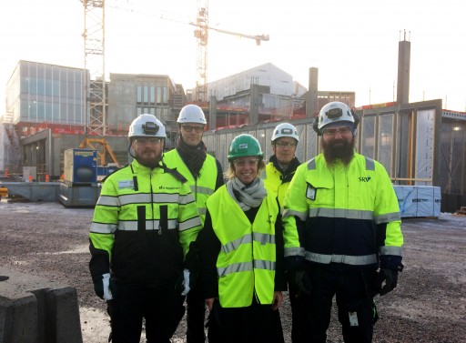 Dean Anna Valtonen visited in the Väre construction site