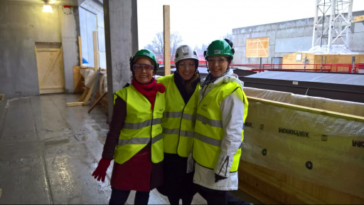 Art team of Aalto Arts visited in the Väre construction site